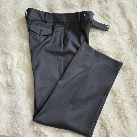 St. John Women's Straight Leg Pants Gray Size 2 - Picture 2 of 12